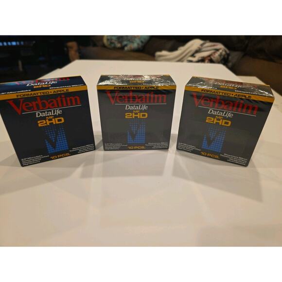 New Qty. 29 Vintage Verbatim 3.5” MF2HD Double Sided High Density Floppy Disks - Picture 2 of 10